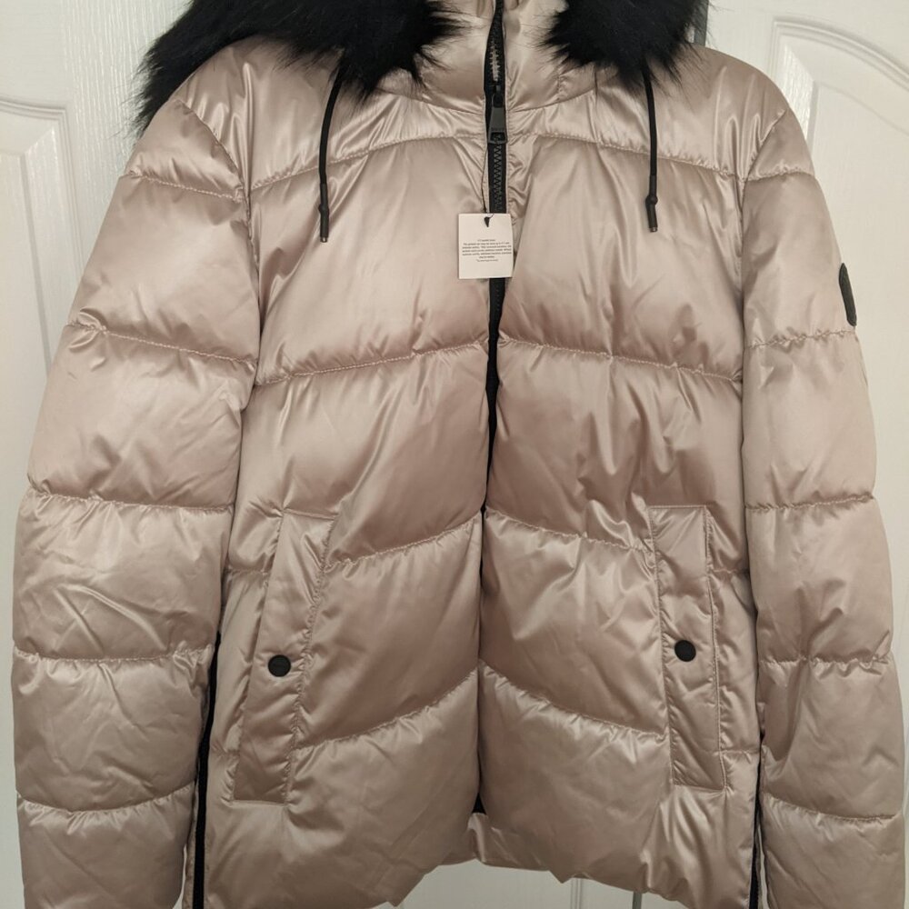 DKNY Metallic Puffer Jacket